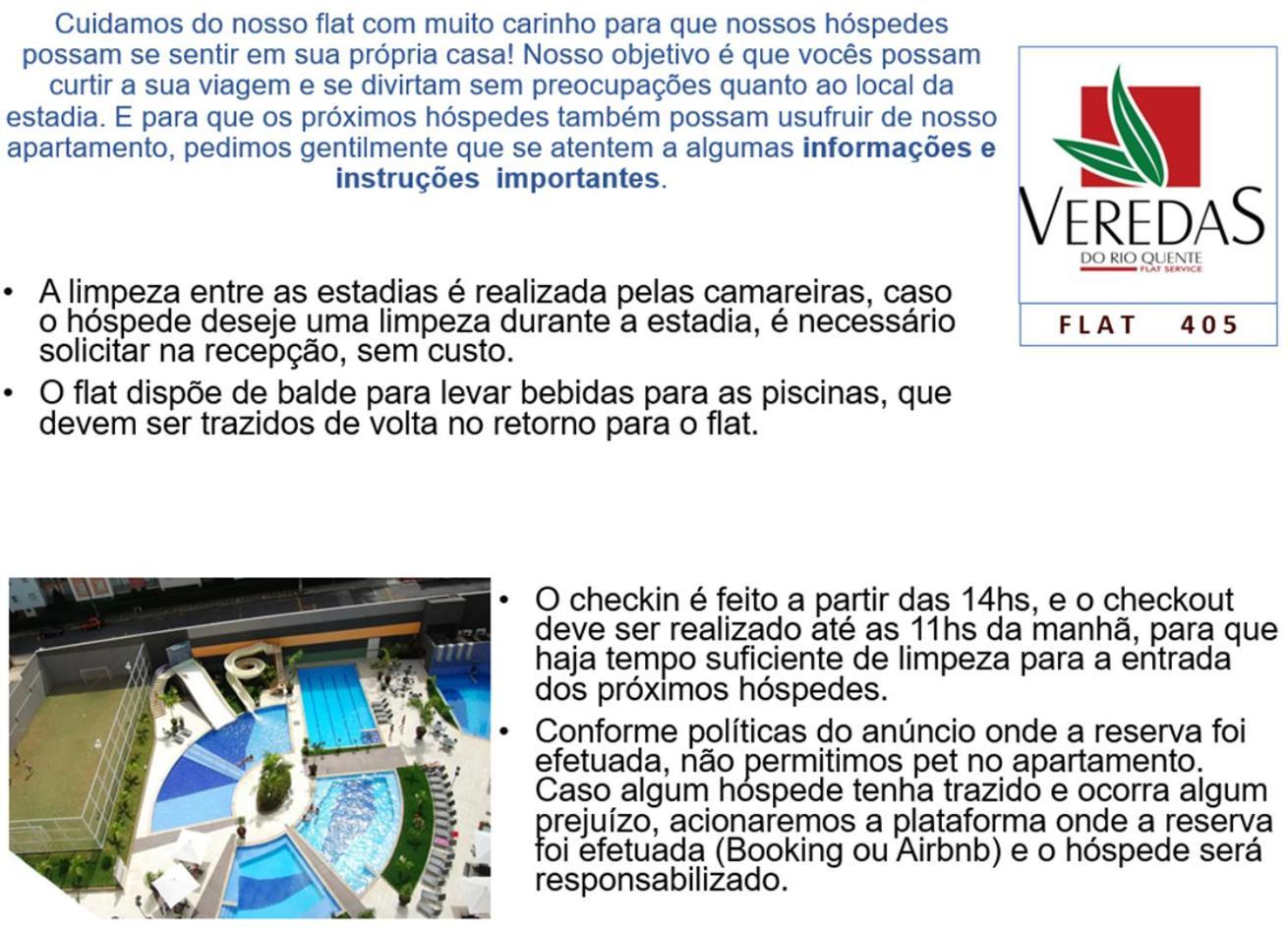 Flat 405 - Veredas Do - Diferenciado Com Ar Na Sala E No * Rio Quente