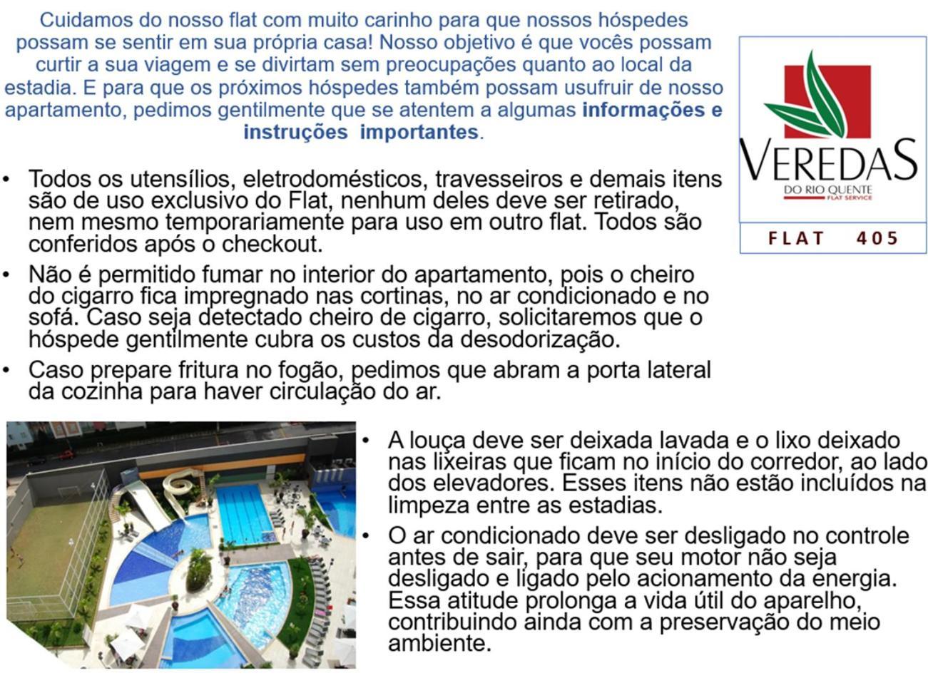 Flat 405 - Veredas Do - Diferenciado Com Ar Na Sala E No Rio Quente